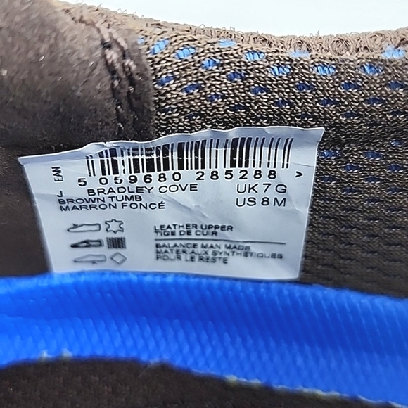 Clarks Men's Bradley Cove Brown Pebbled Leather Cut Out Upper Shoes Size 8M - Picture 15 of 16